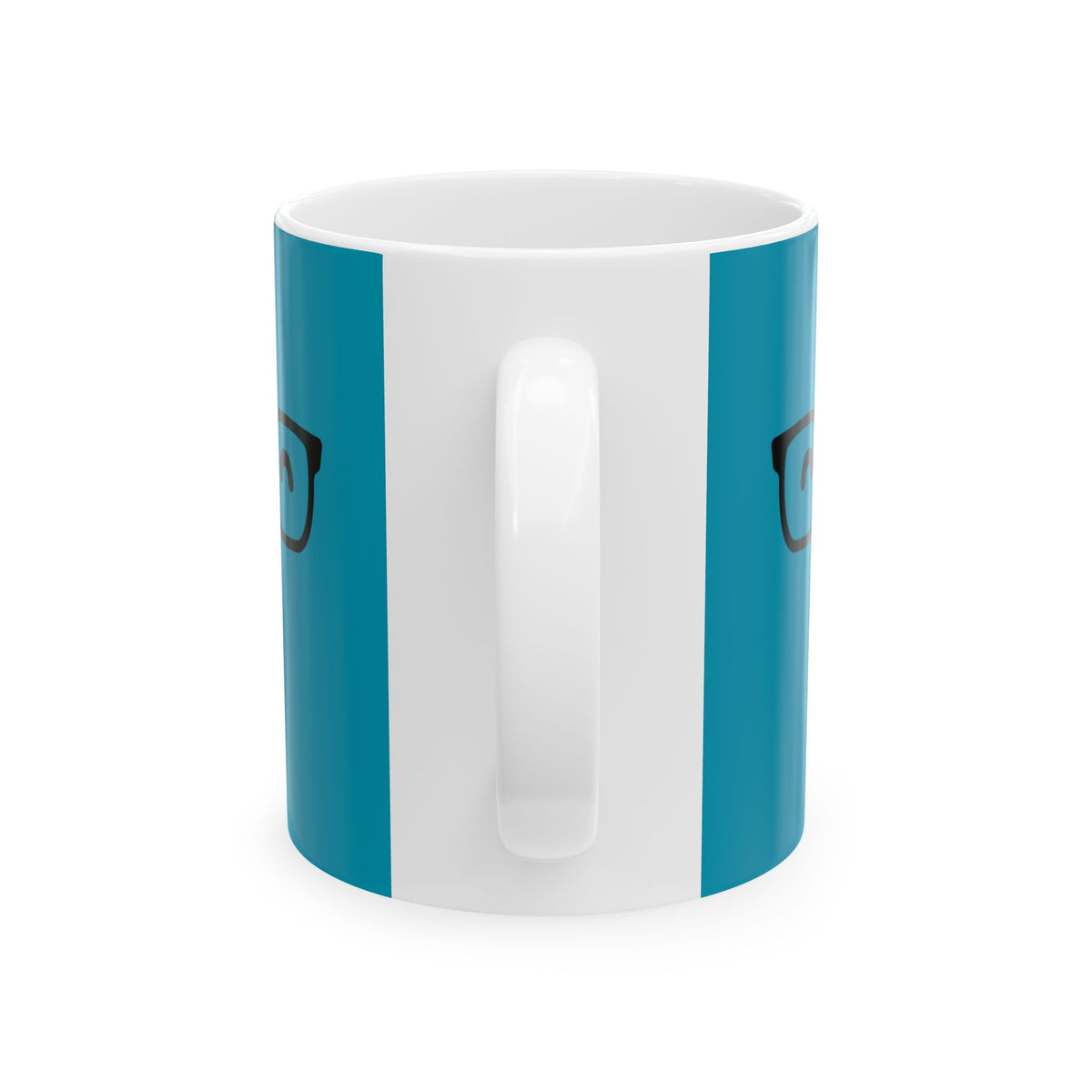 Smiley glasses in Blue Mug (11oz)