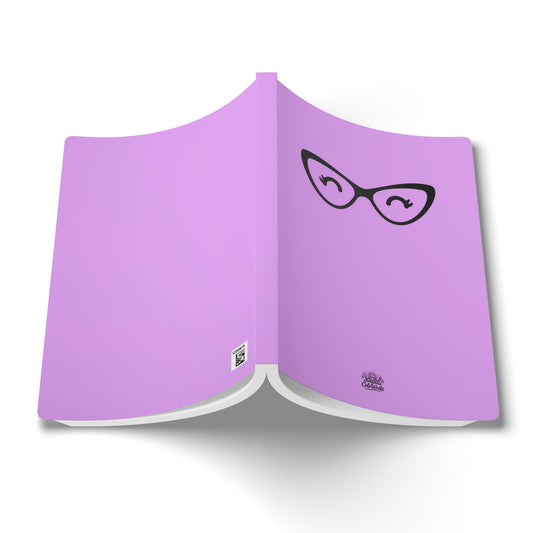 Smiley Glasses in Pink — Softcover Journal/Notebook