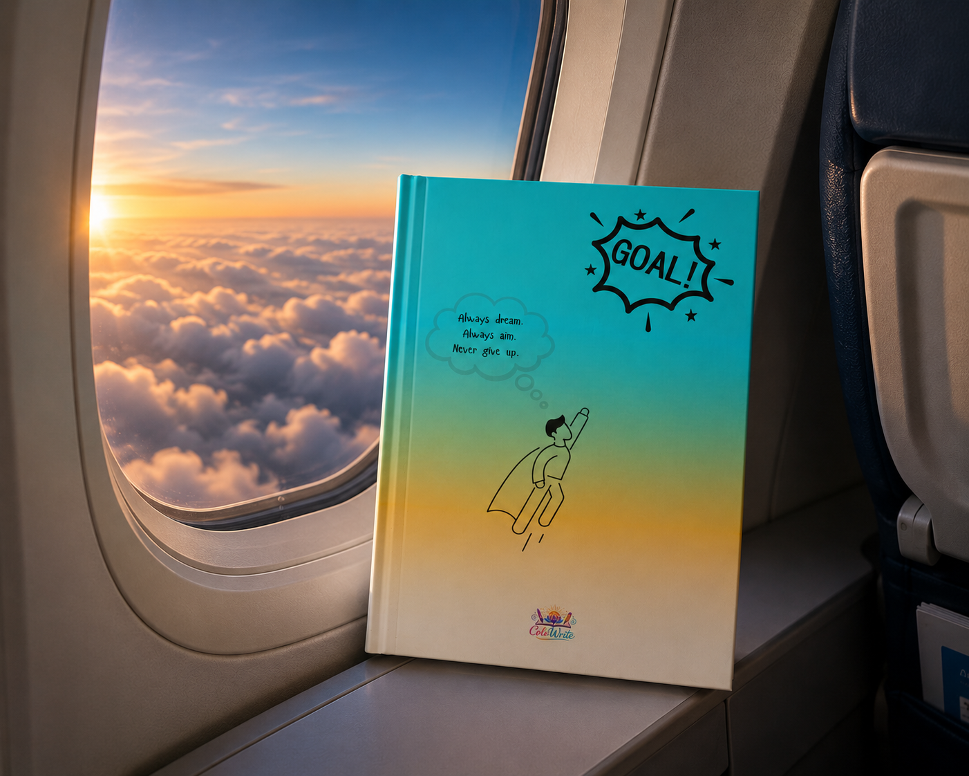 Always Dream, Always Aim, Never Give Up — Hardcover Journal