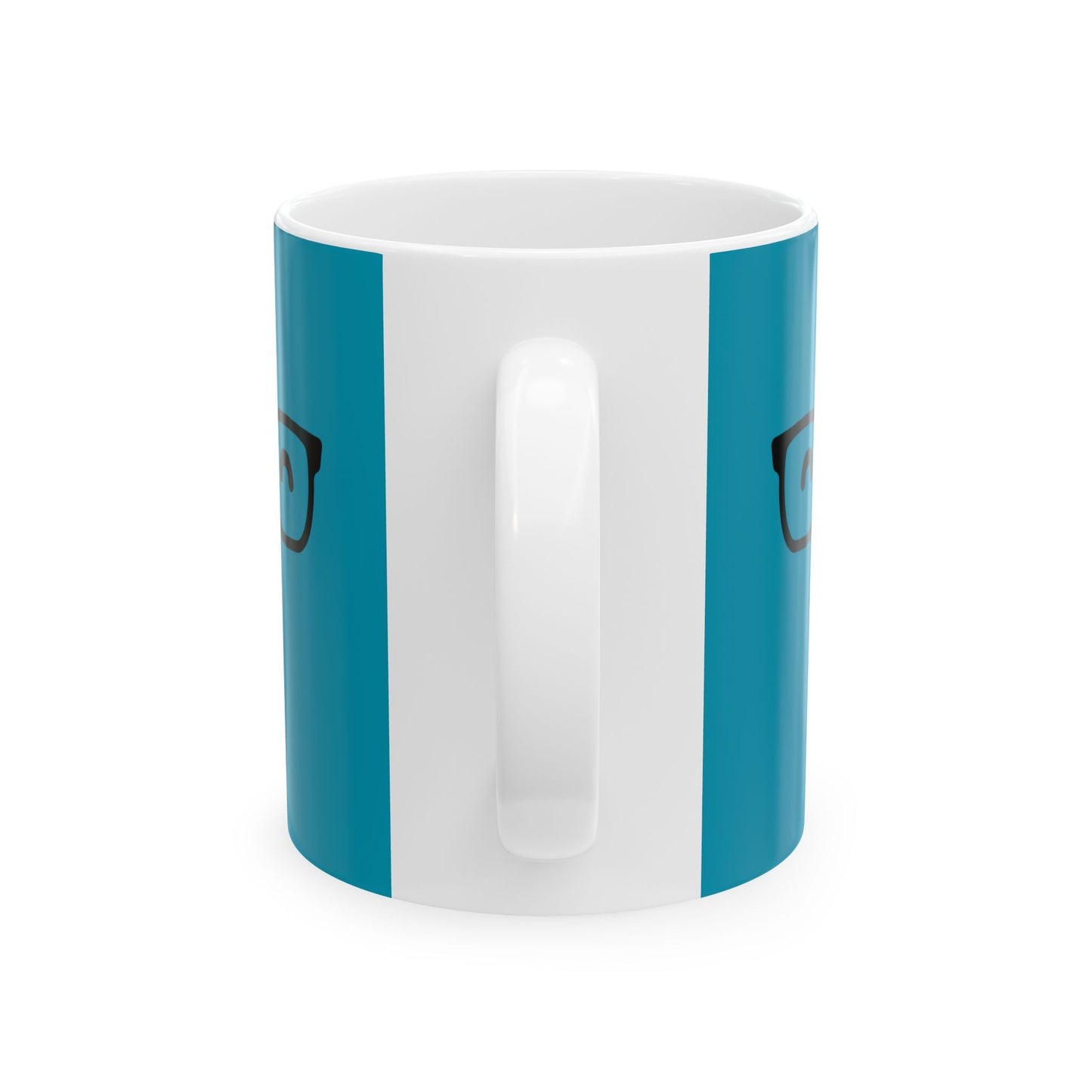 Smiley glasses in Blue Mug (11oz)