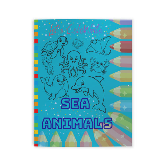 Sea Animals — Coloring Book for Kids (3-5y)