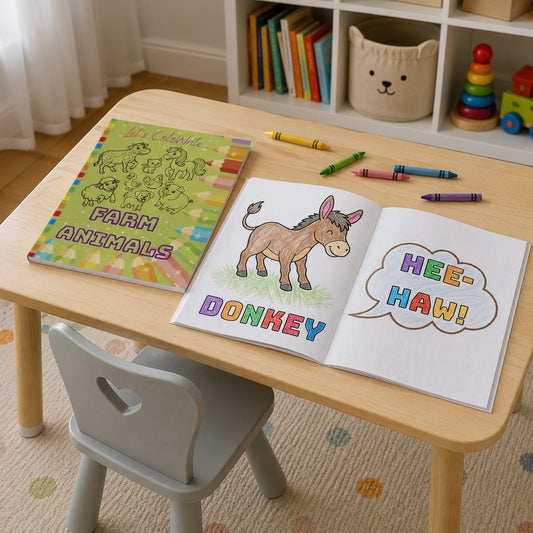 Farm Animals — Coloring Book for Kids (3-5y)