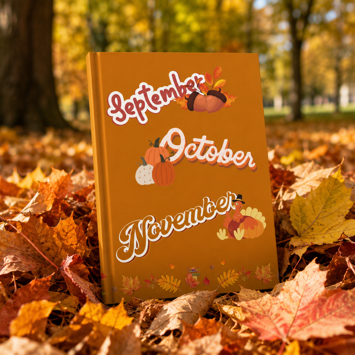 Autumn/Fall Season — Hardcover Journal