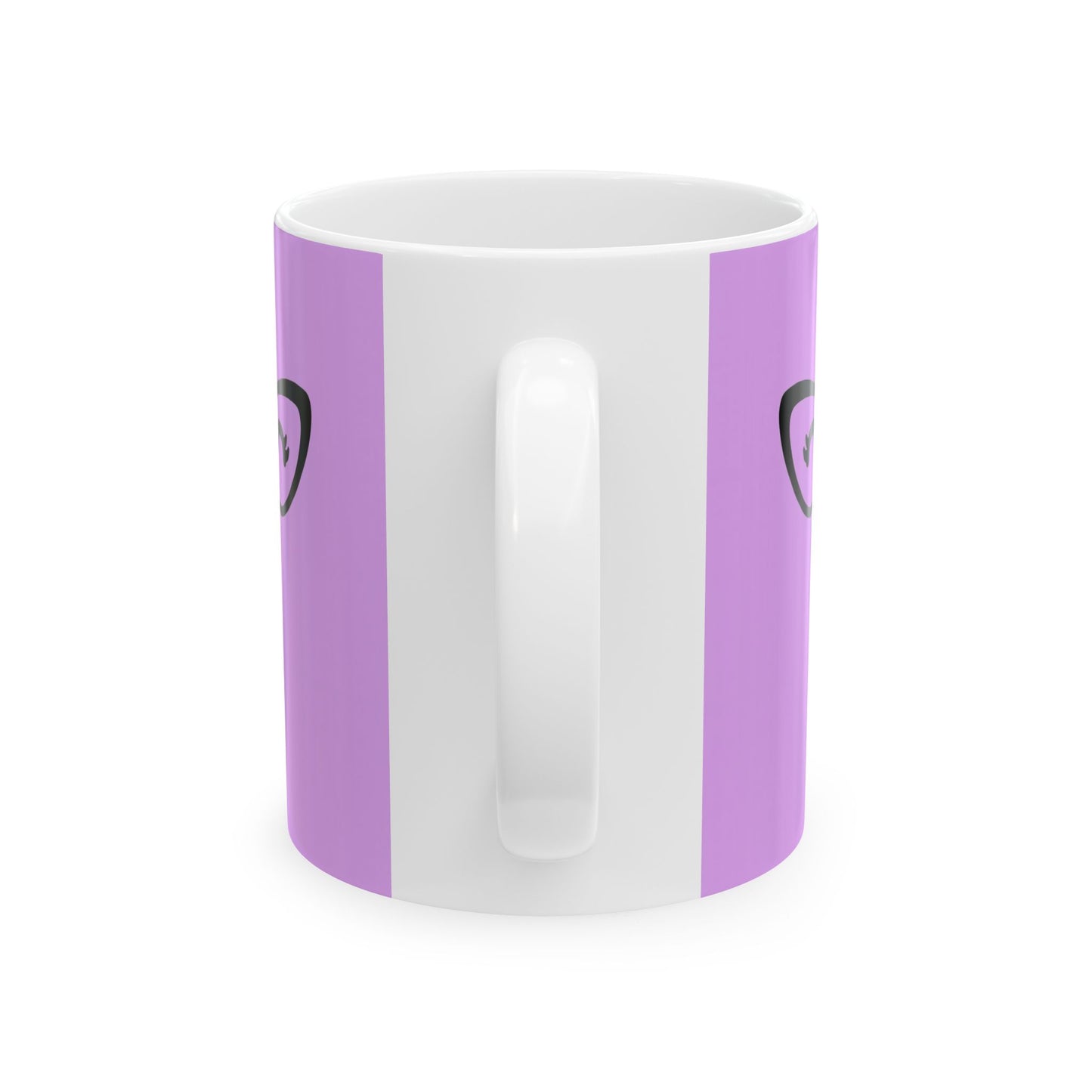 Happy Glasses in Pink Mug (11oz)