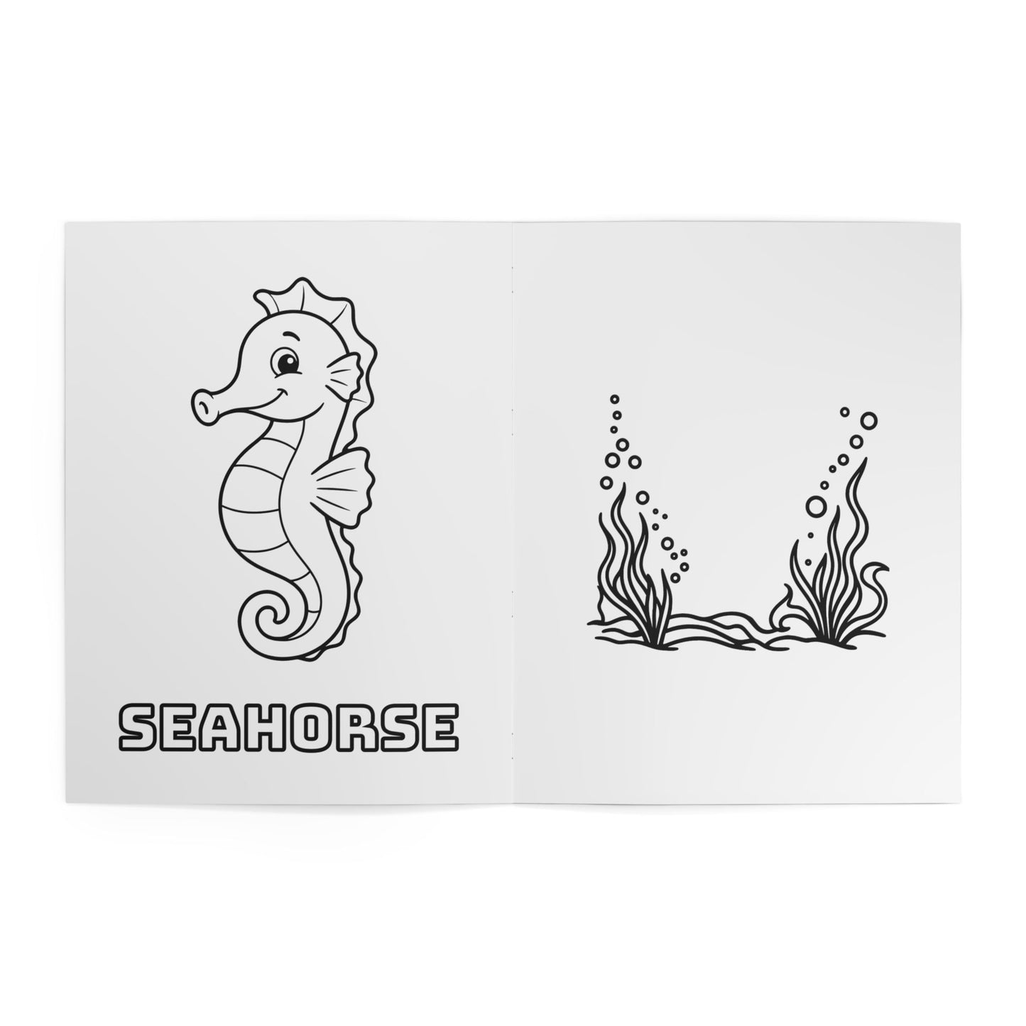 Sea Animals — Coloring Book for Kids (3-5y)