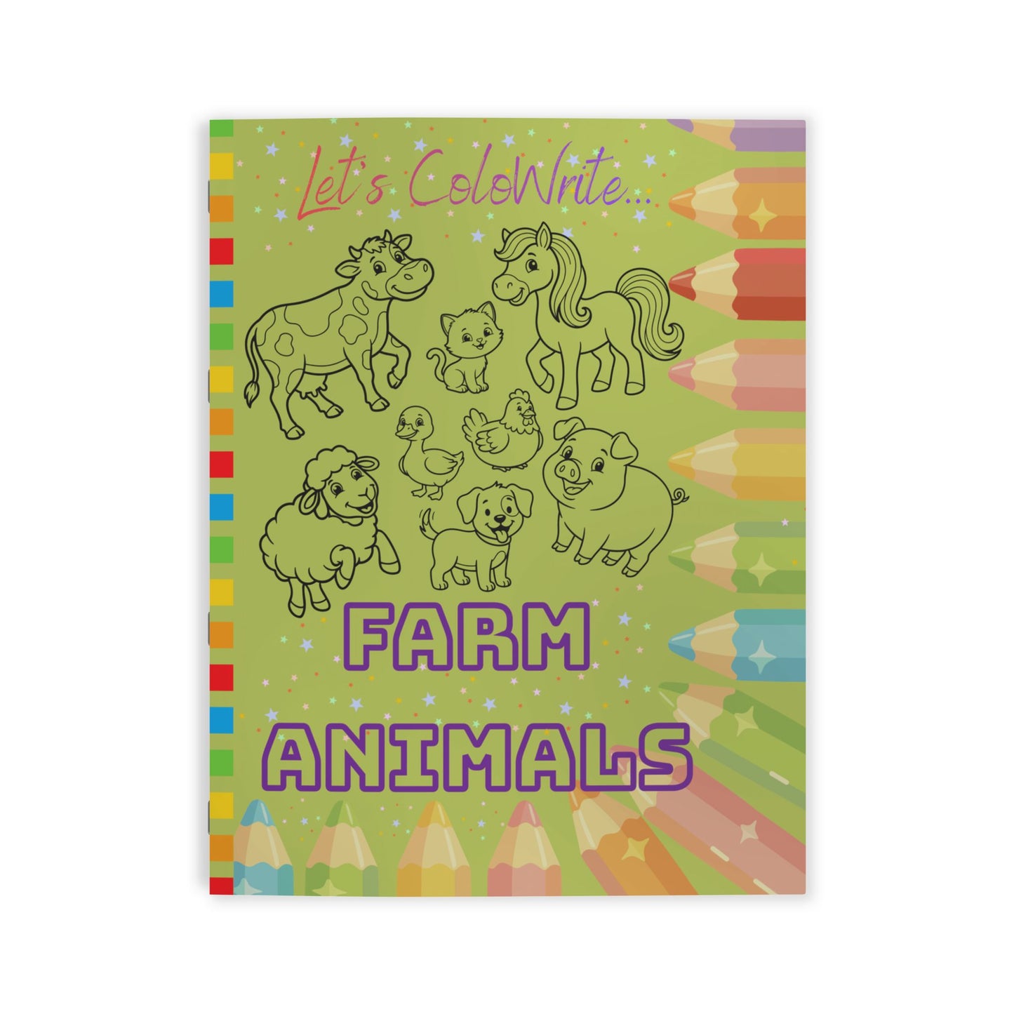 Farm Animals — Coloring Book for Kids (3-5y)