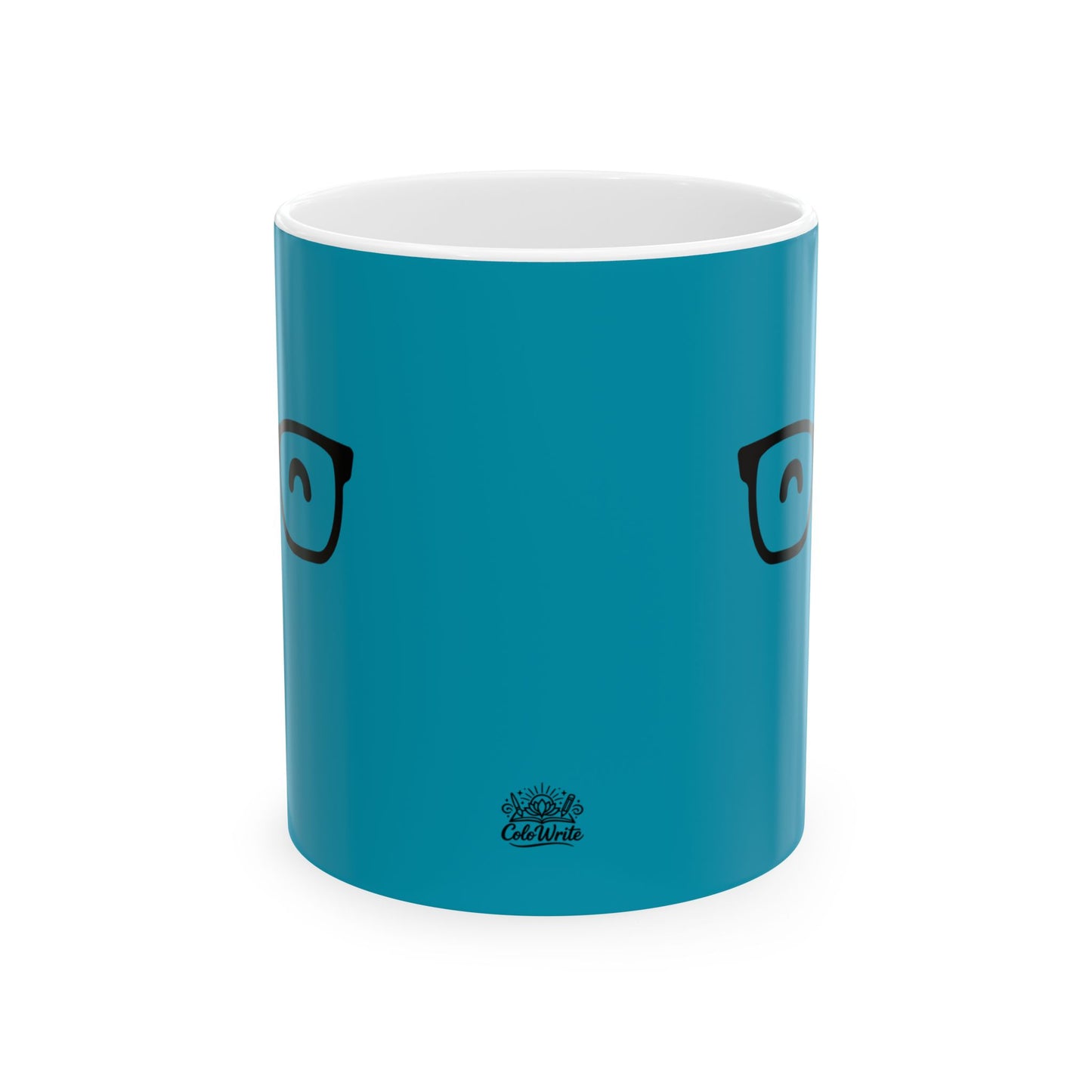 Smiley glasses in Blue Mug (11oz)